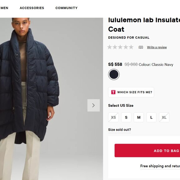 AVAILABLE. "Rare NWT Lululemon LAB Cocoon Coat LIMITED Women's Puffer" - Picture 7 of 13